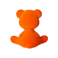 Teddy Girl LED lamp with velvet finish - Orange