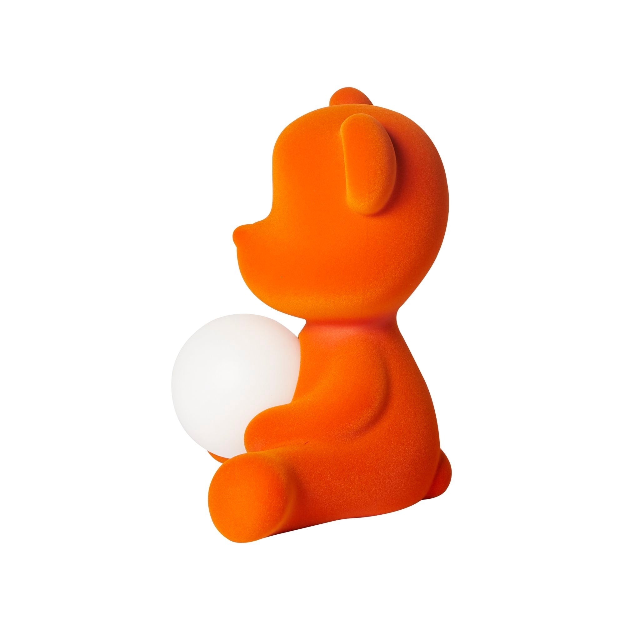 Teddy Girl LED lamp with velvet finish - Orange