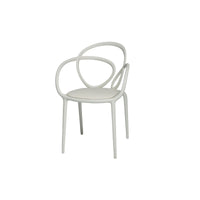 Set of 2 Loop chairs with cushions - White