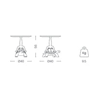 Table d’appoint Turtle Carry - White