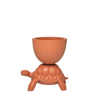 Turtle Carry vase - Terracotta