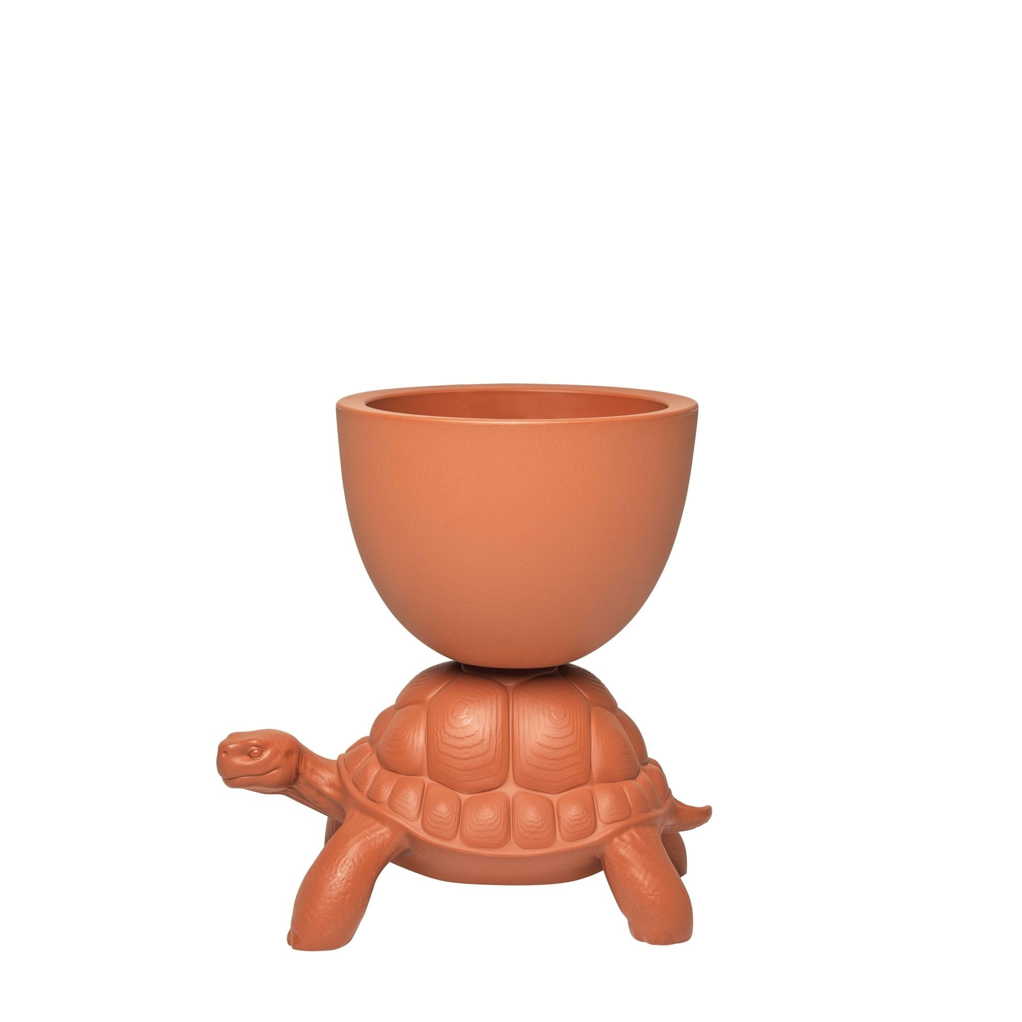 Turtle Carry vase - Terracotta