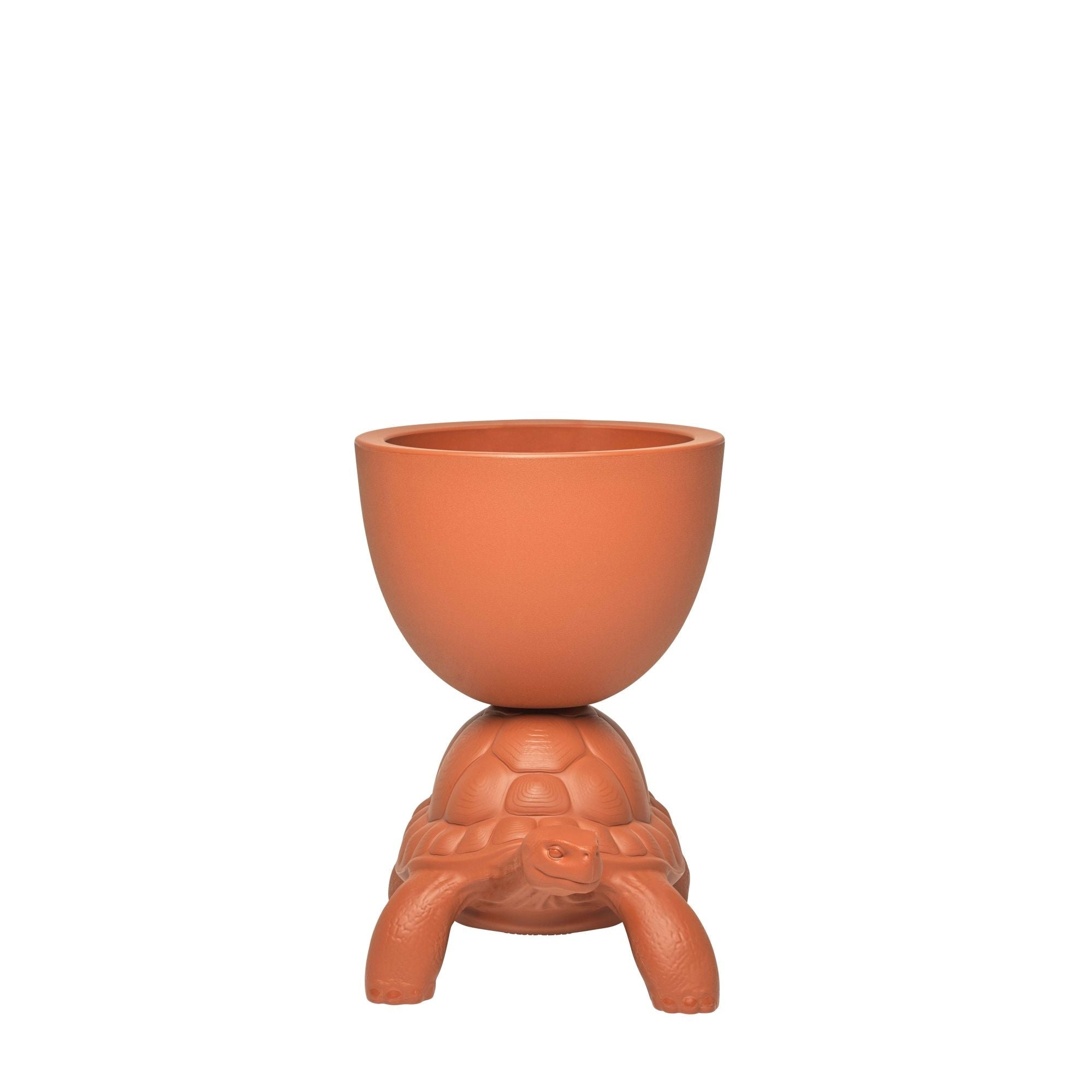 Turtle Carry vase - Terracotta