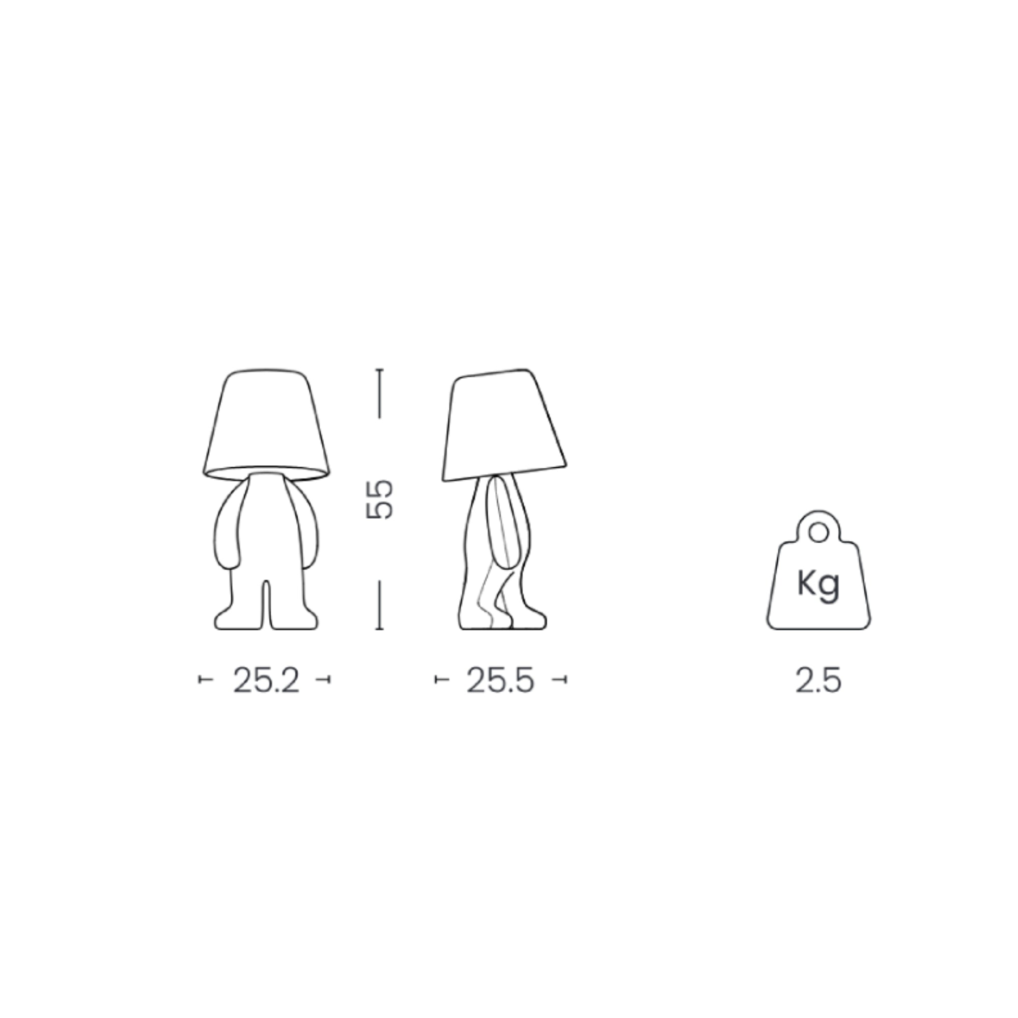 Bigger Brother lamp - Blue Mix