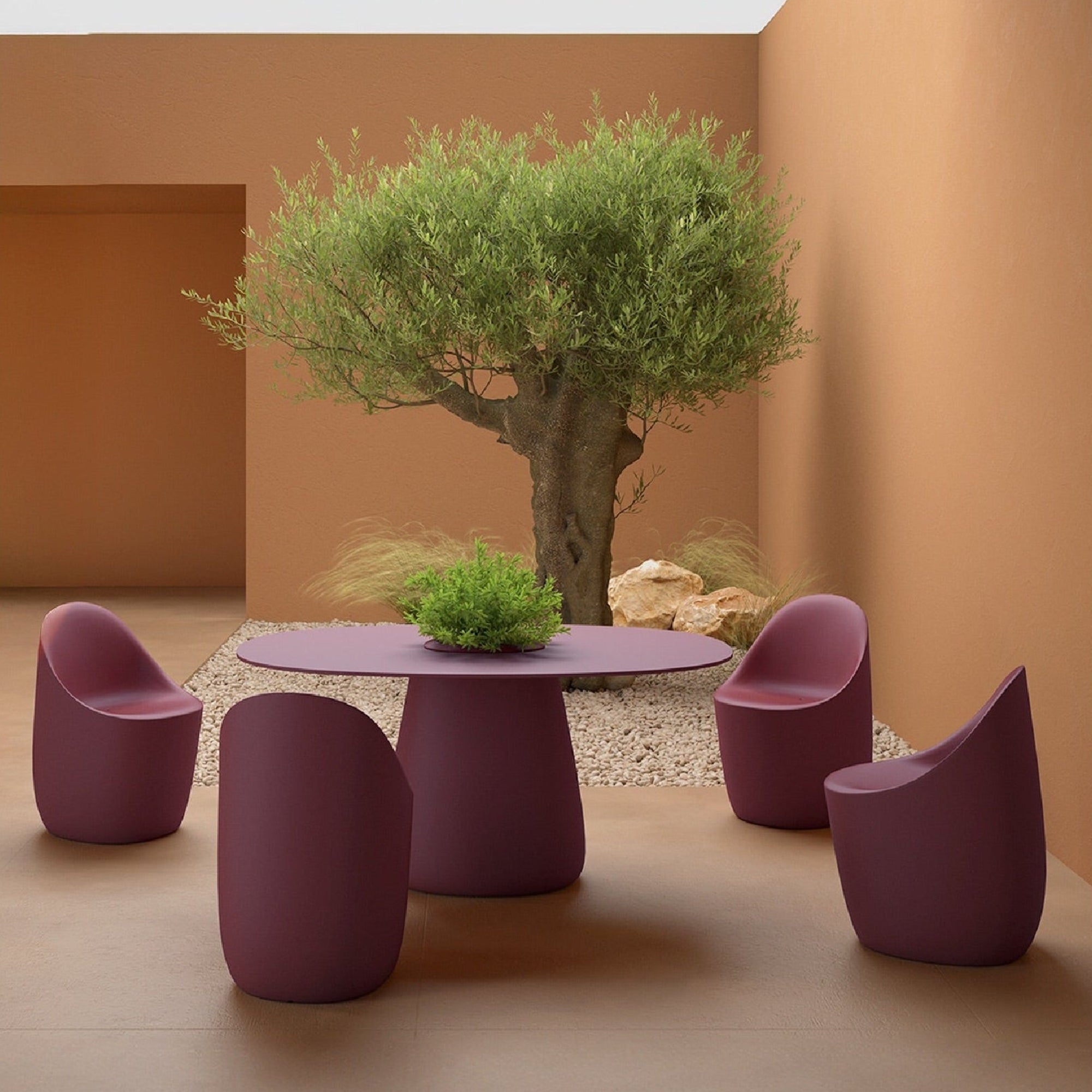Chaise Cobble - Terracotta