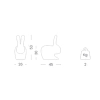 Chaise Rabbit Baby - Dove Grey