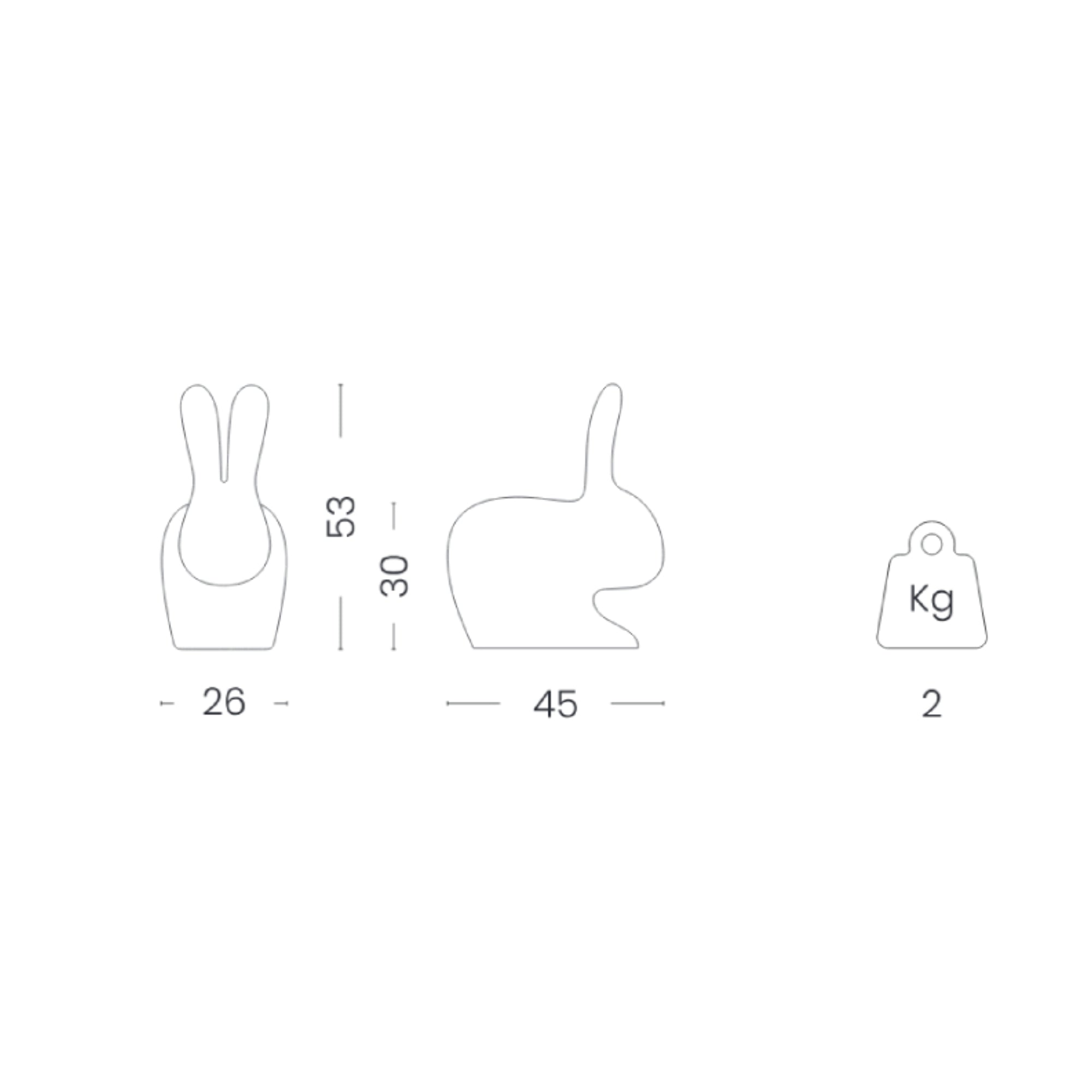 Rabbit Baby chair - Light Grey