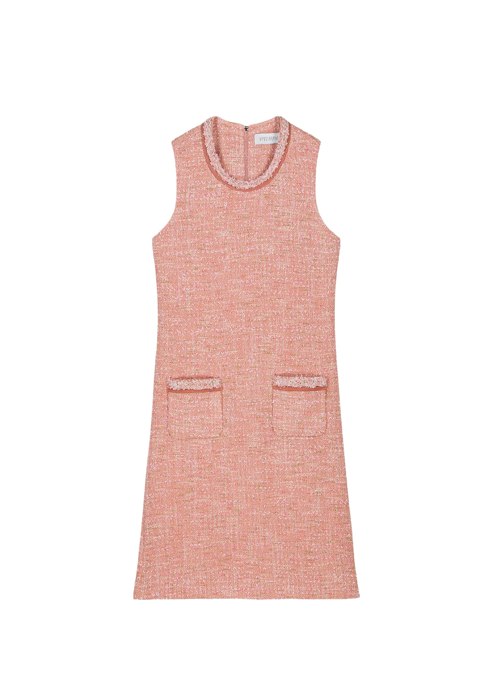 Robe courte sans manches - Abricot