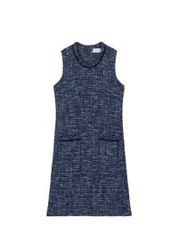 Robe courte sans manches - Marine