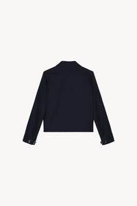 Veste courte col chemise - Marine