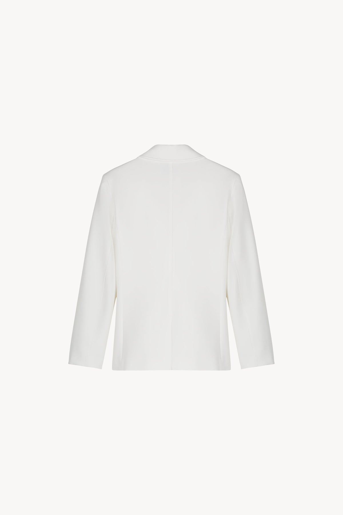 Veste longue poche plaque - Blanc Cassé