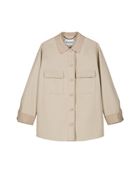 Veste à détail contrastant - Beige
