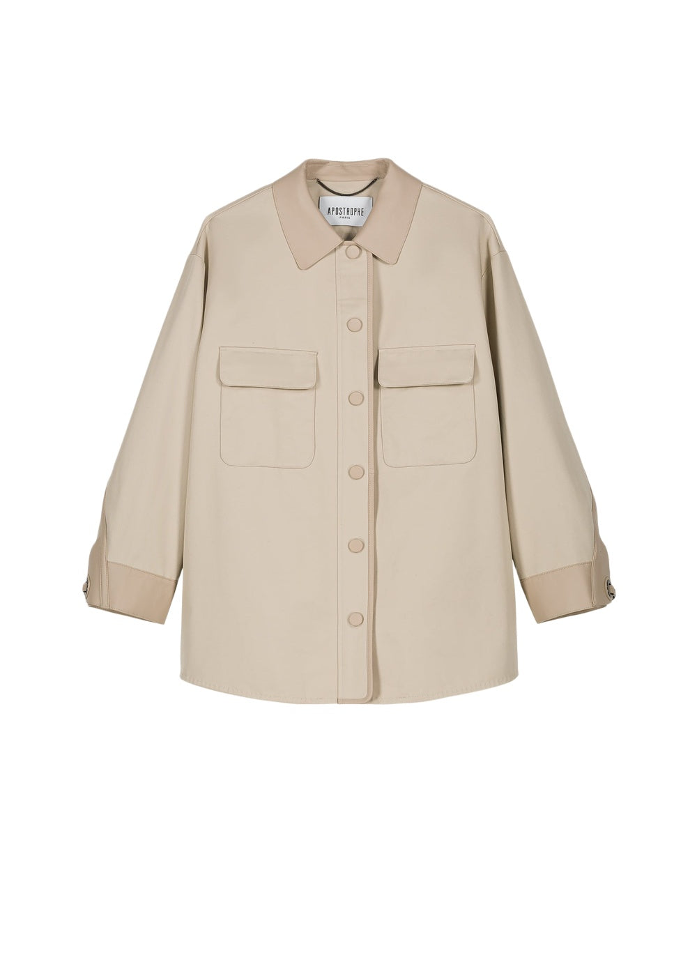 Veste à détail contrastant - Beige