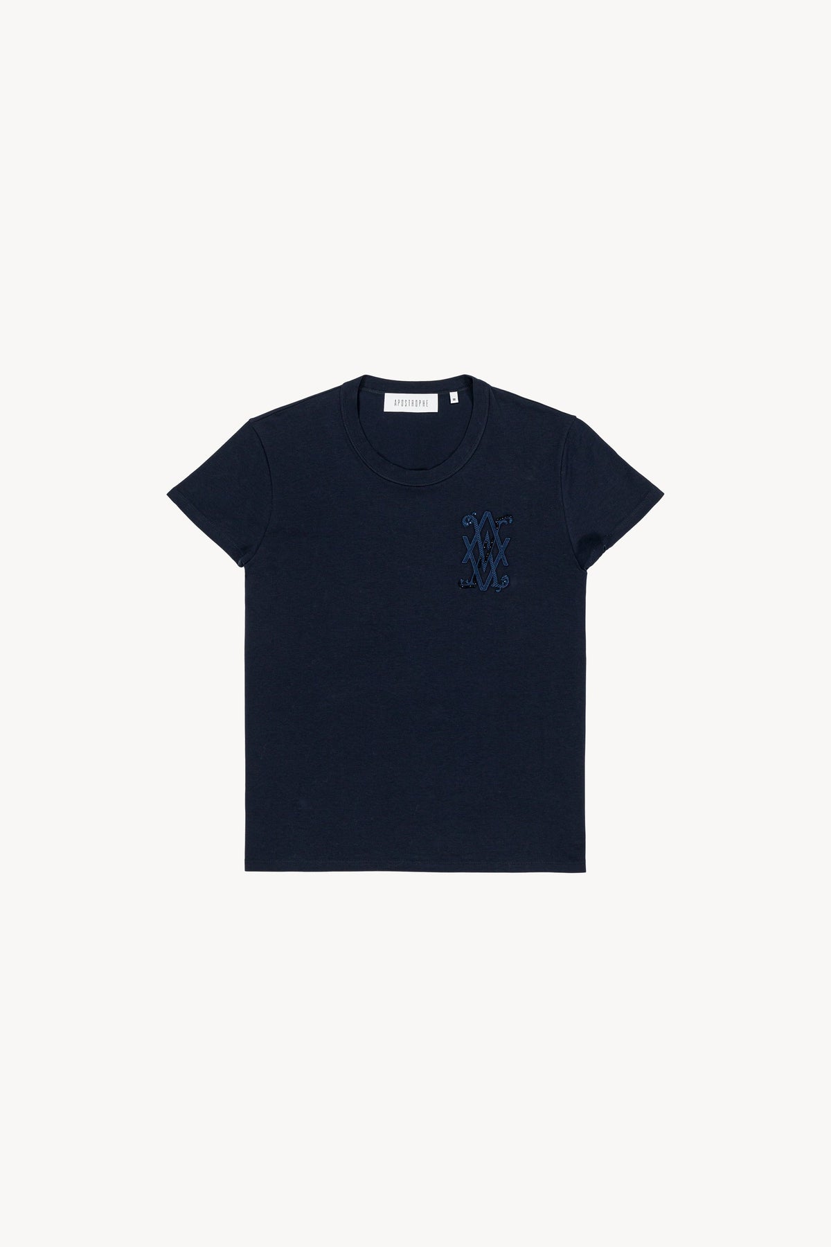 T shirt brode mc - Marine
