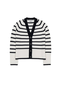 Striped cardigan - Navy