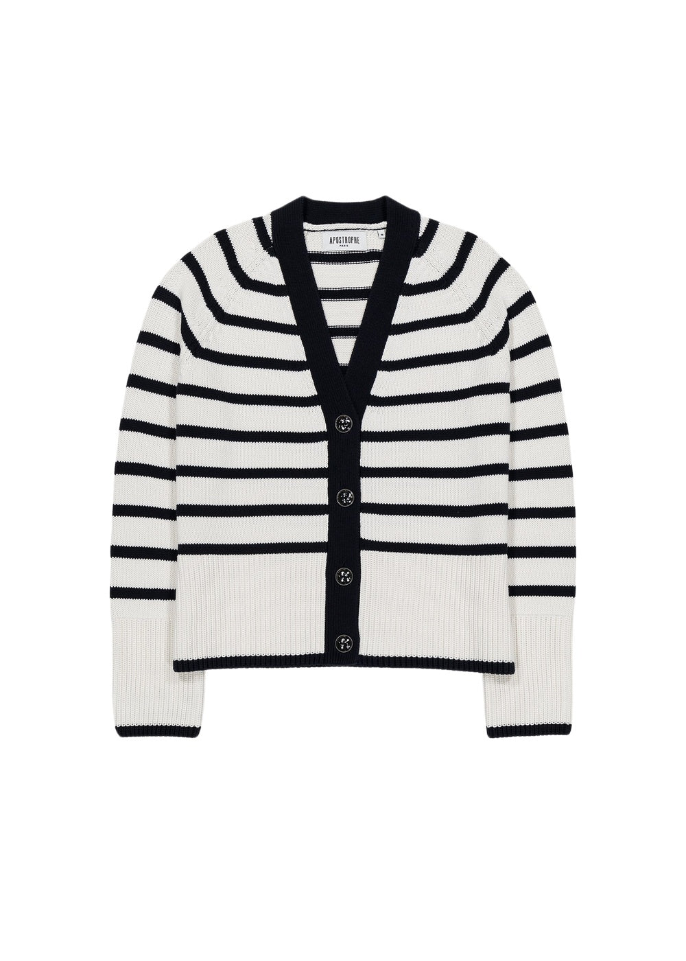 Striped cardigan - Navy