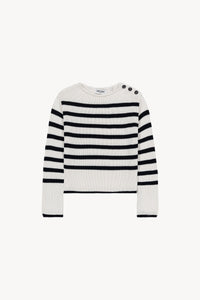 Pull col rond - Marine