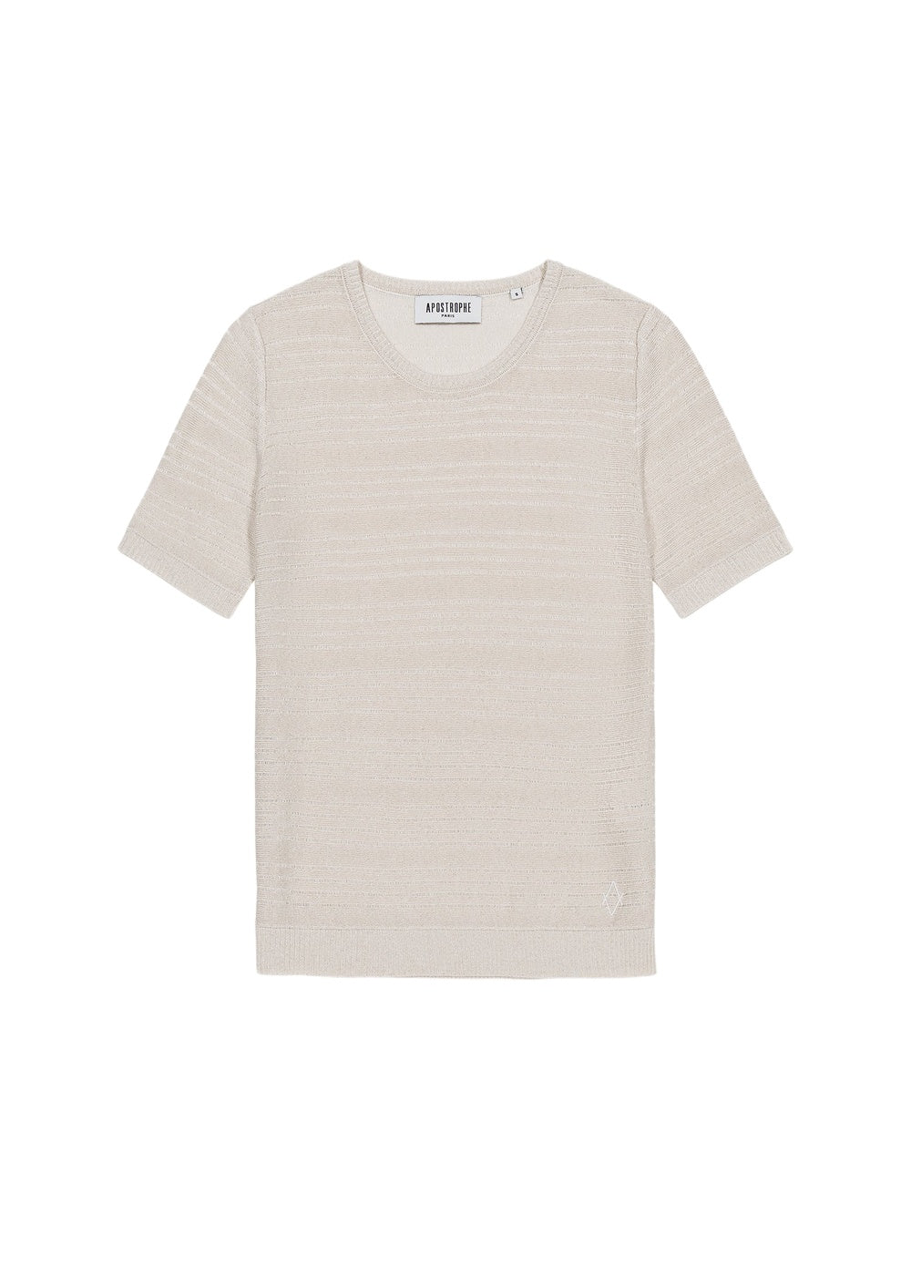 Short-sleeved jumper - Off-white