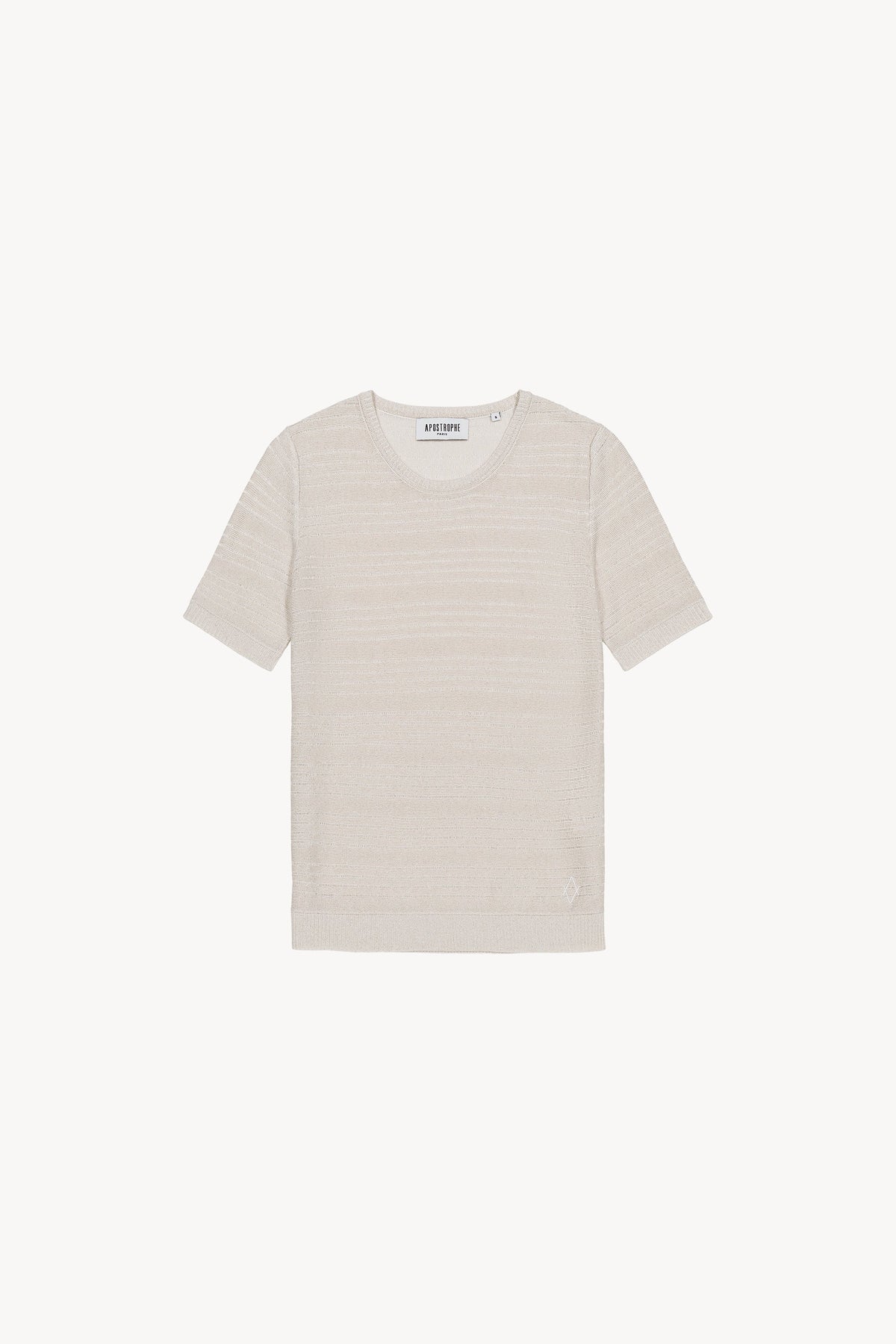 Pull manche courte - Blanc Cassé