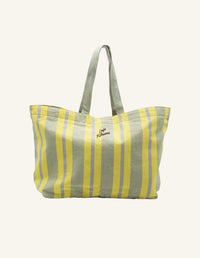 Large Summer Tote - Oat/Lemonade