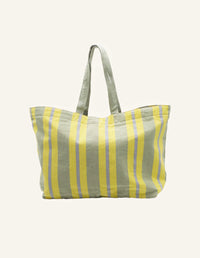 Large Summer Tote - Oat/Lemonade