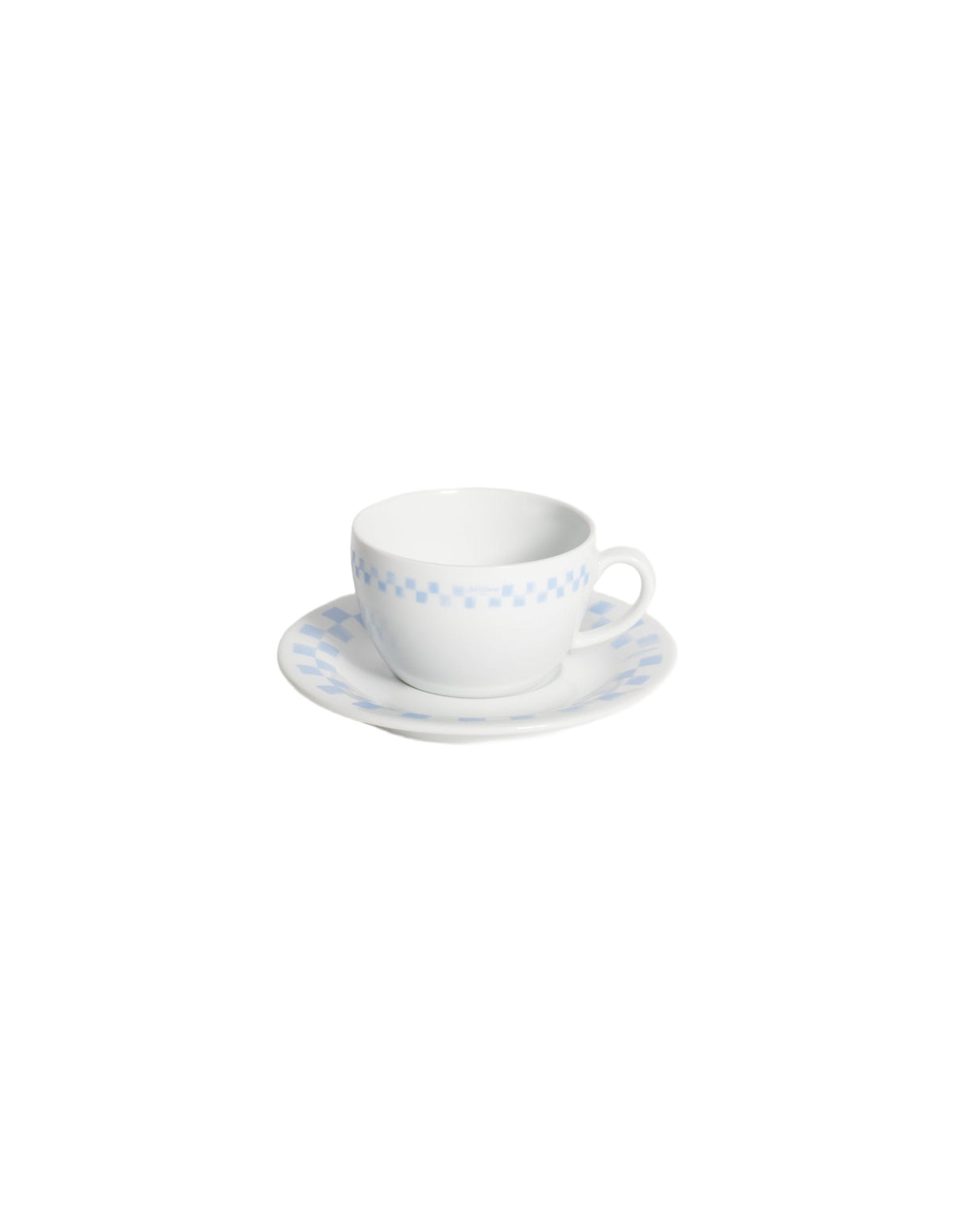 Tasse à café et soucoupe en porcelaine - Grey Blue
