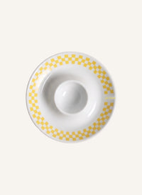 Porcelain Egg Cup - White/Lemonade