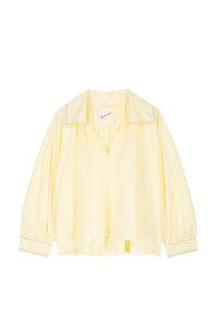 Blouse Quilt coupe courte et ample - Yellow