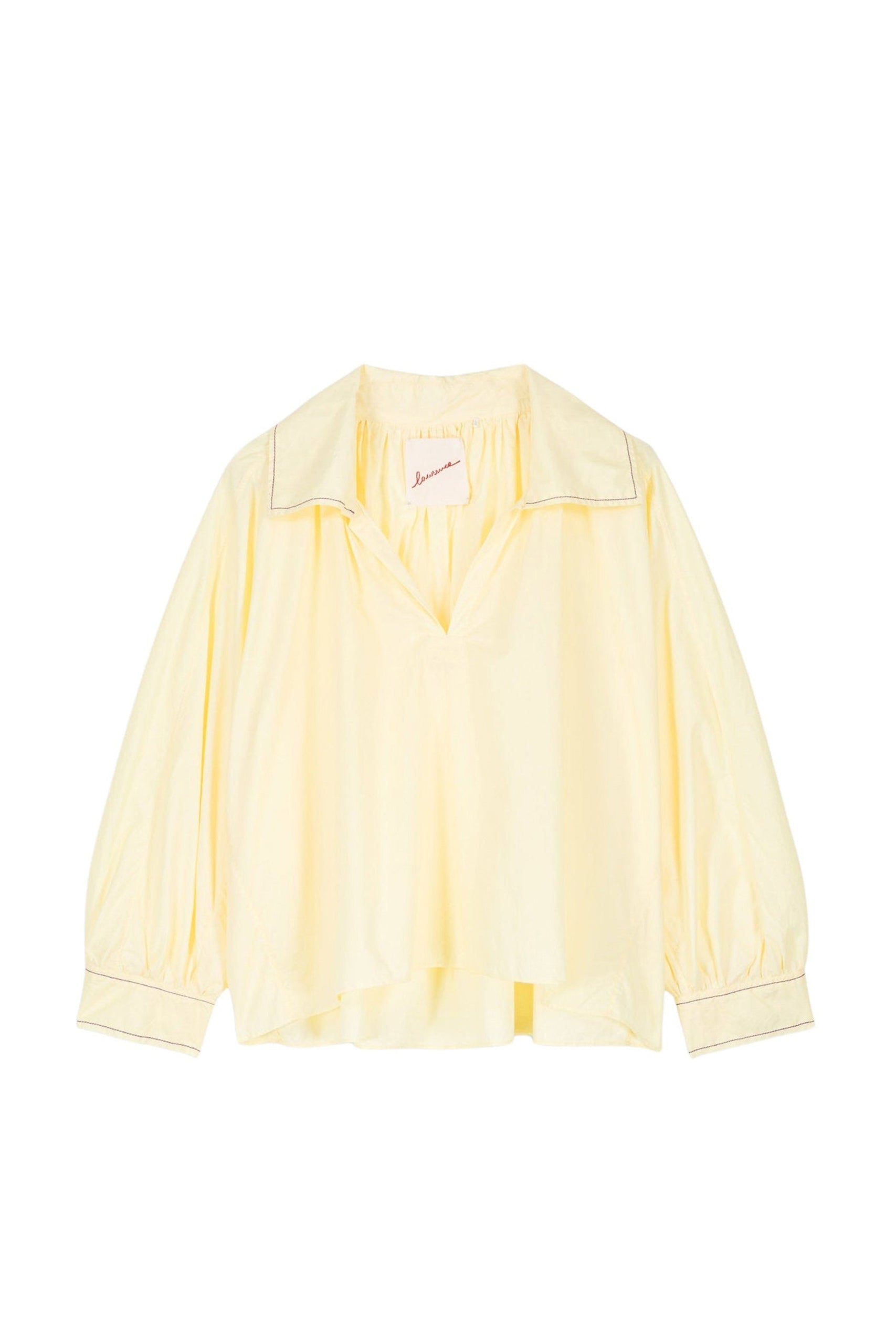 Blouse Quilt coupe courte et ample - Yellow