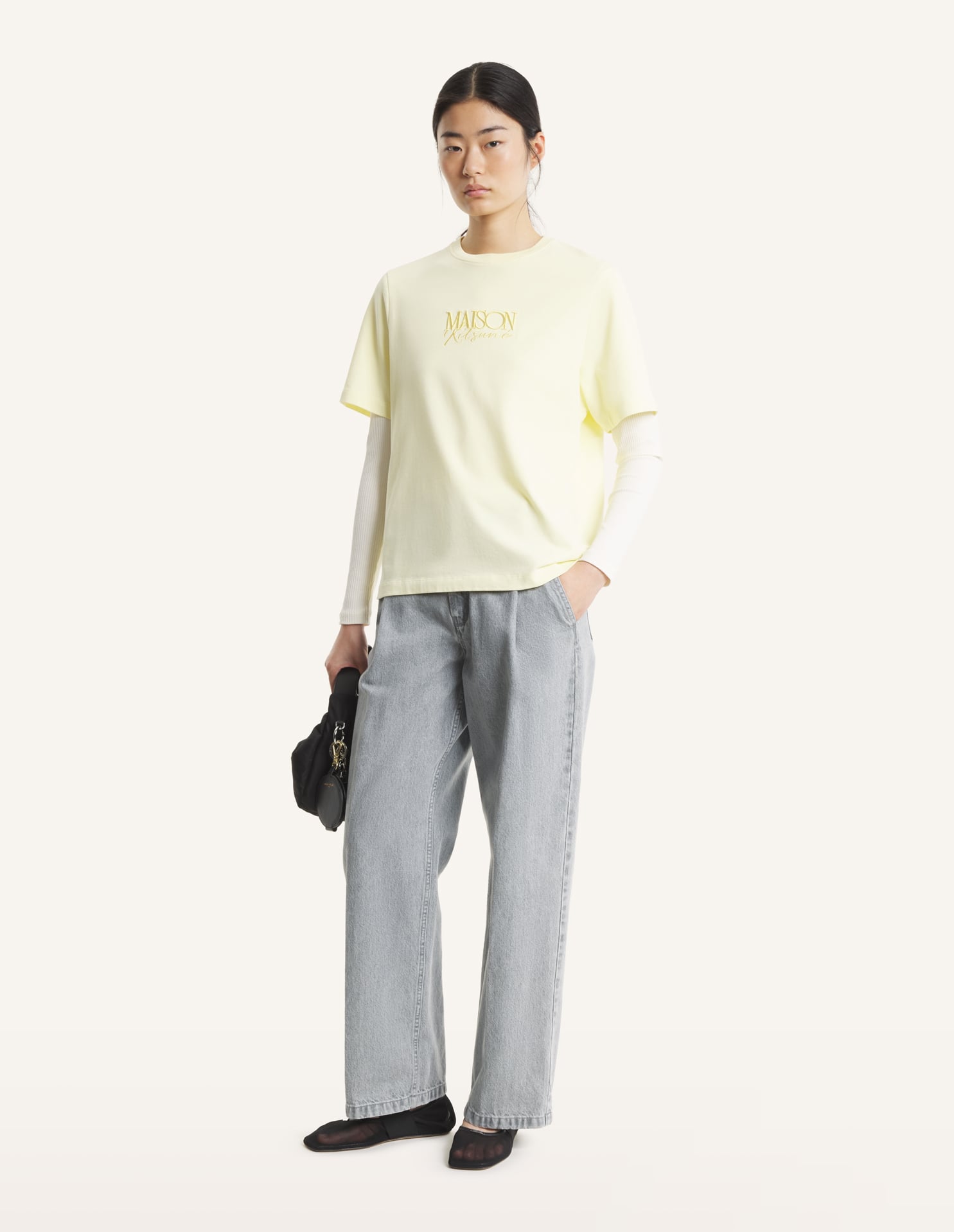 Album Logo Comfort Tee-Shirt - Pastel Yellow