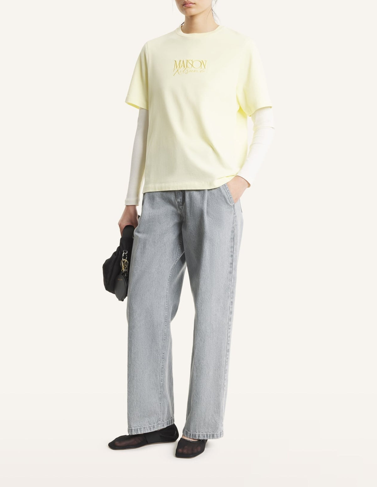 T-shirt à manches courtes - Pastel Yellow