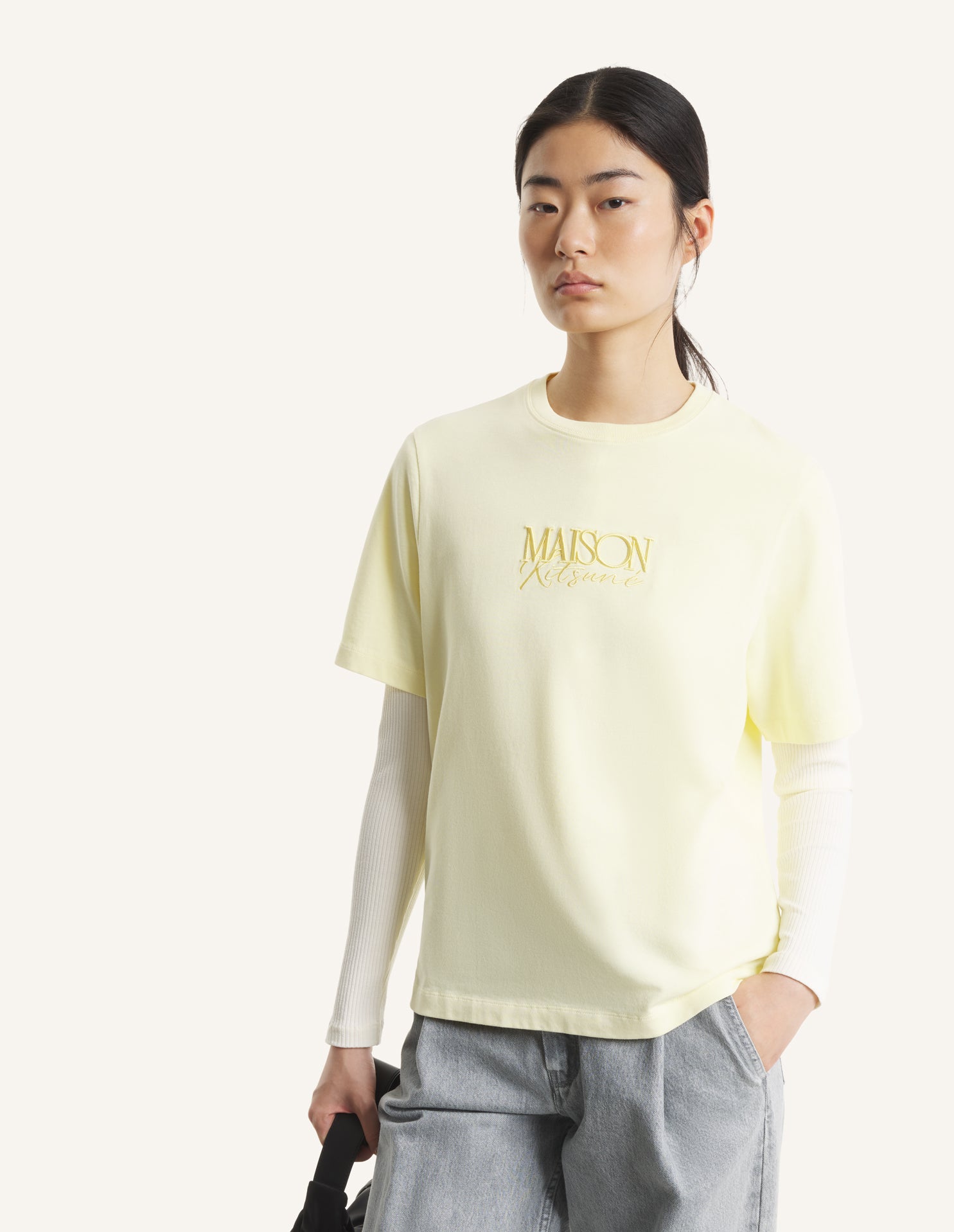 Album Logo Comfort Tee-Shirt - Pastel Yellow