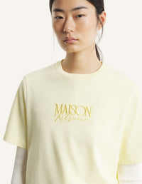 Album Logo Comfort Tee-Shirt - Pastel Yellow