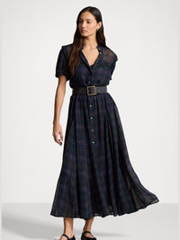 Robe écossaise à bordure volantée - Polo Tartan