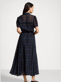 Robe écossaise à bordure volantée - Polo Tartan