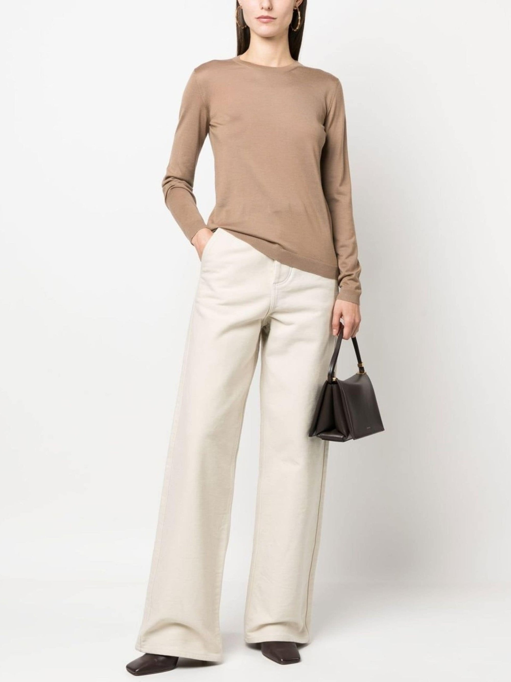 Pull col rond en cachemire - Mineral Melange