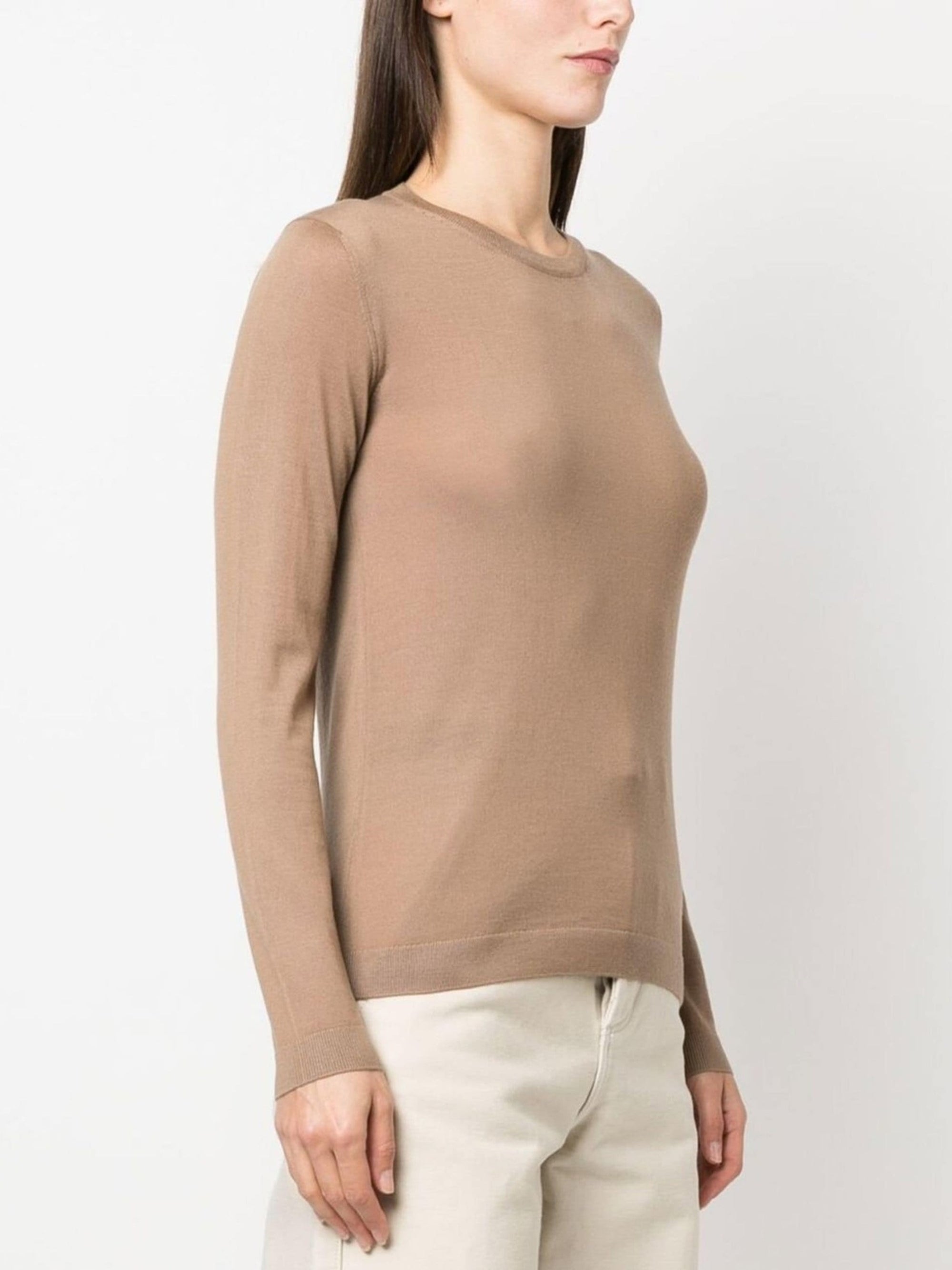 Pull col rond en cachemire - Mineral Melange