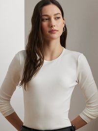 Pull col rond en cachemire - Lux Cream