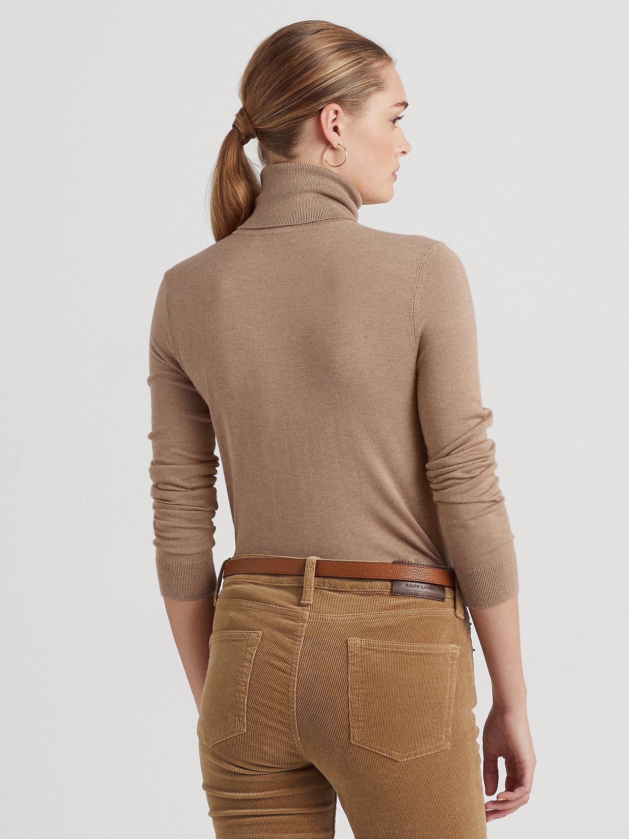 Pull à col roulé en cachemire - Mineral Melange