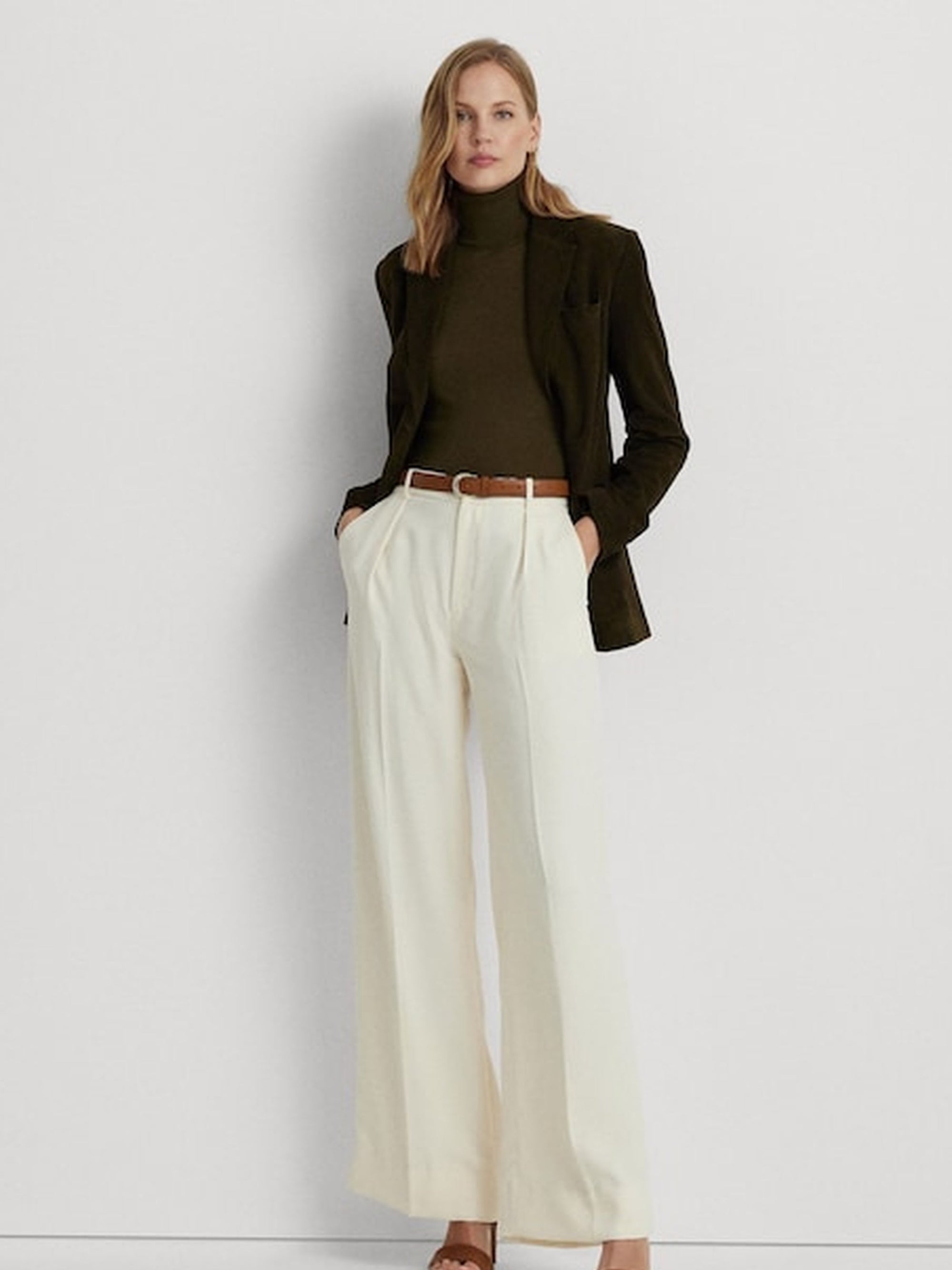 Greer shiny darts trousers - Butter