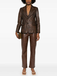 Veste Tomasso en cuir vieilli - Mocha