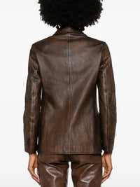 Veste Tomasso en cuir vieilli - Mocha