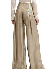 Pantalon Franncis rayé en mousseline de soie - Mineral