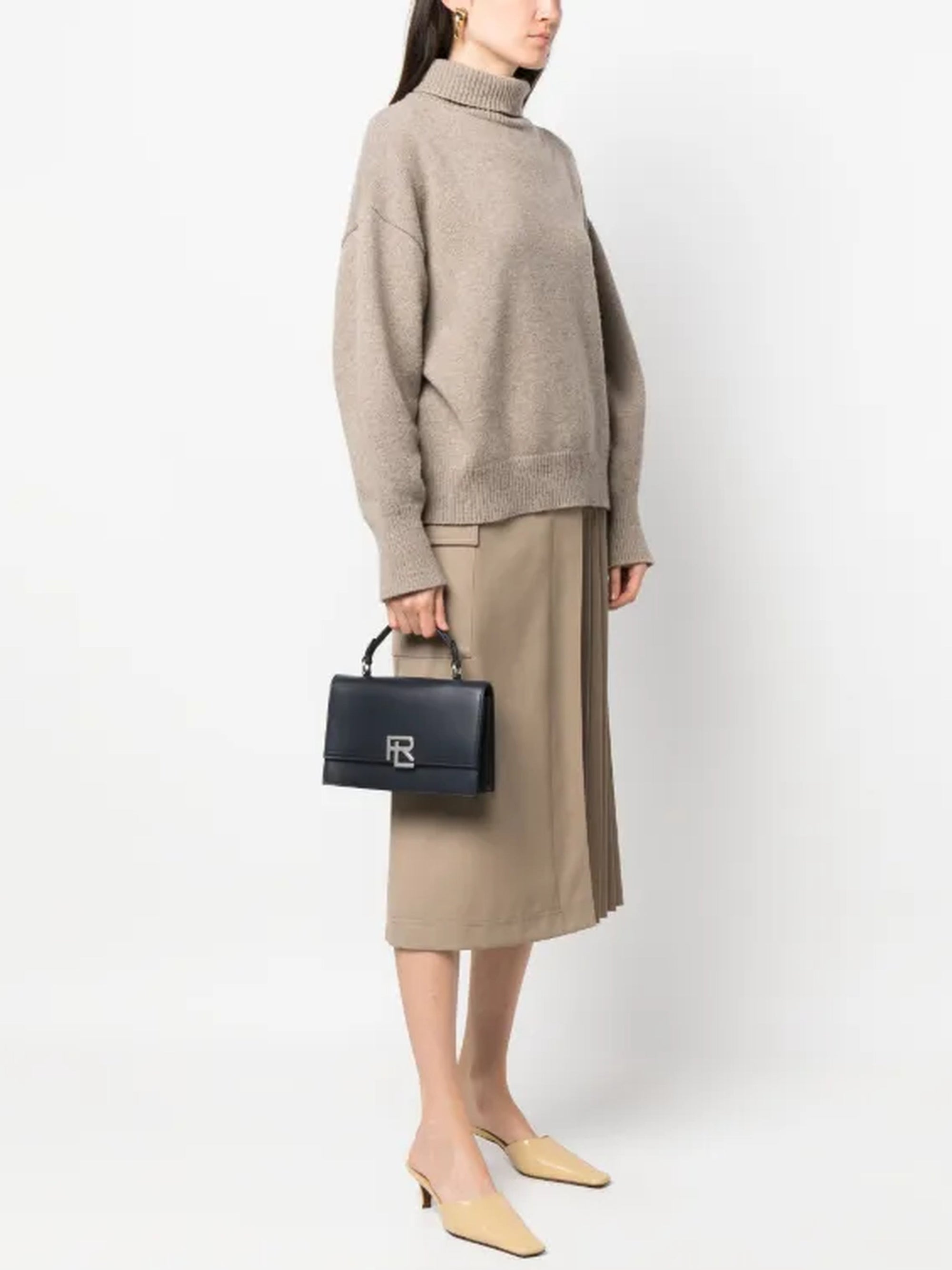 Sac porté main RL 888 en cuir - Ink