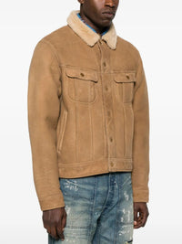 Veste en peau lainée - Khaki
