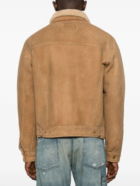 Veste en peau lainée - Khaki