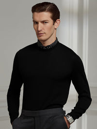 Pull col rond en cachemire - Carriage Green