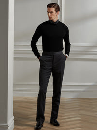 Pull col rond en cachemire - Carriage Green