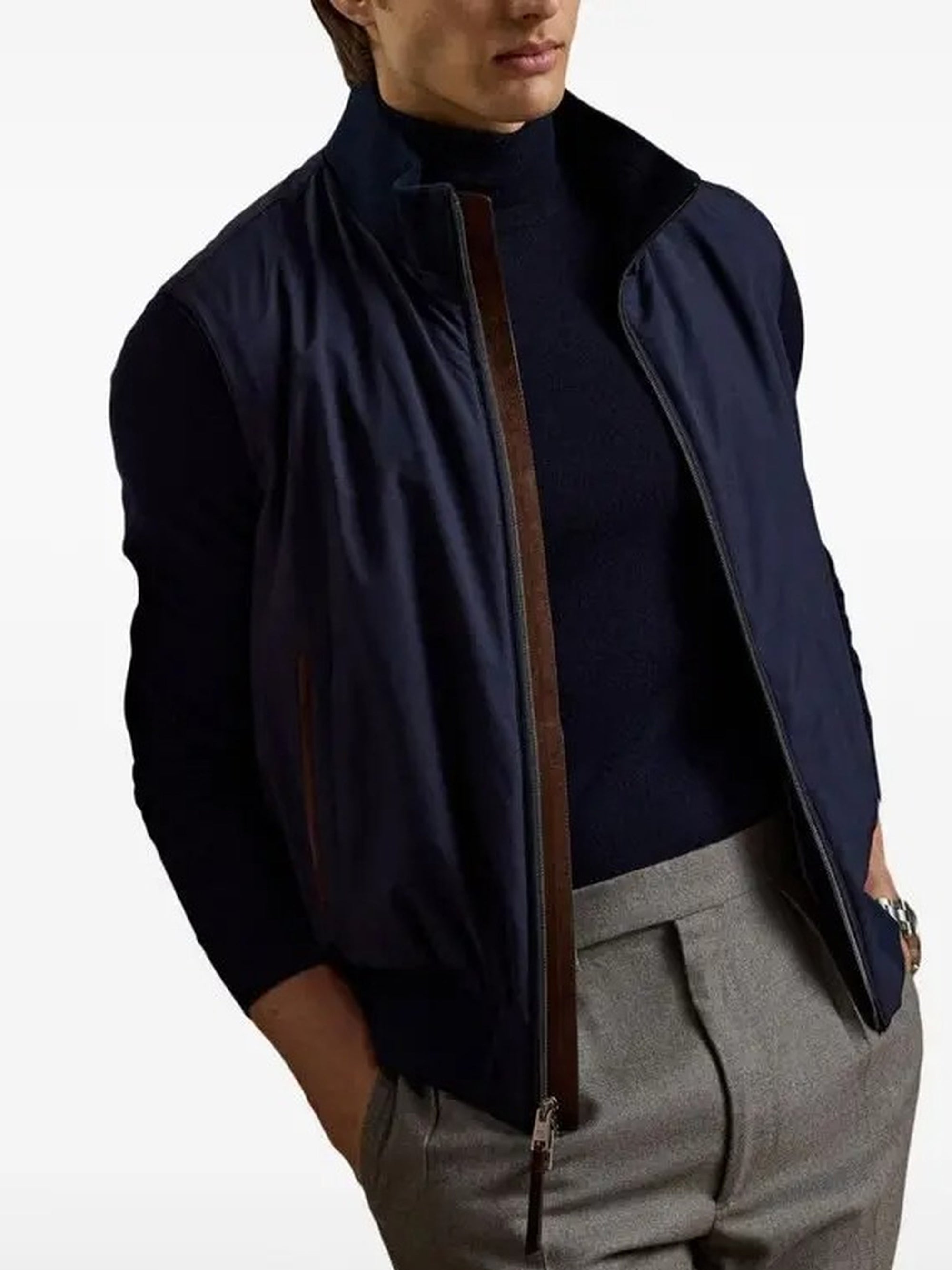 Walker silk performance waistcoat - Maritime Navy