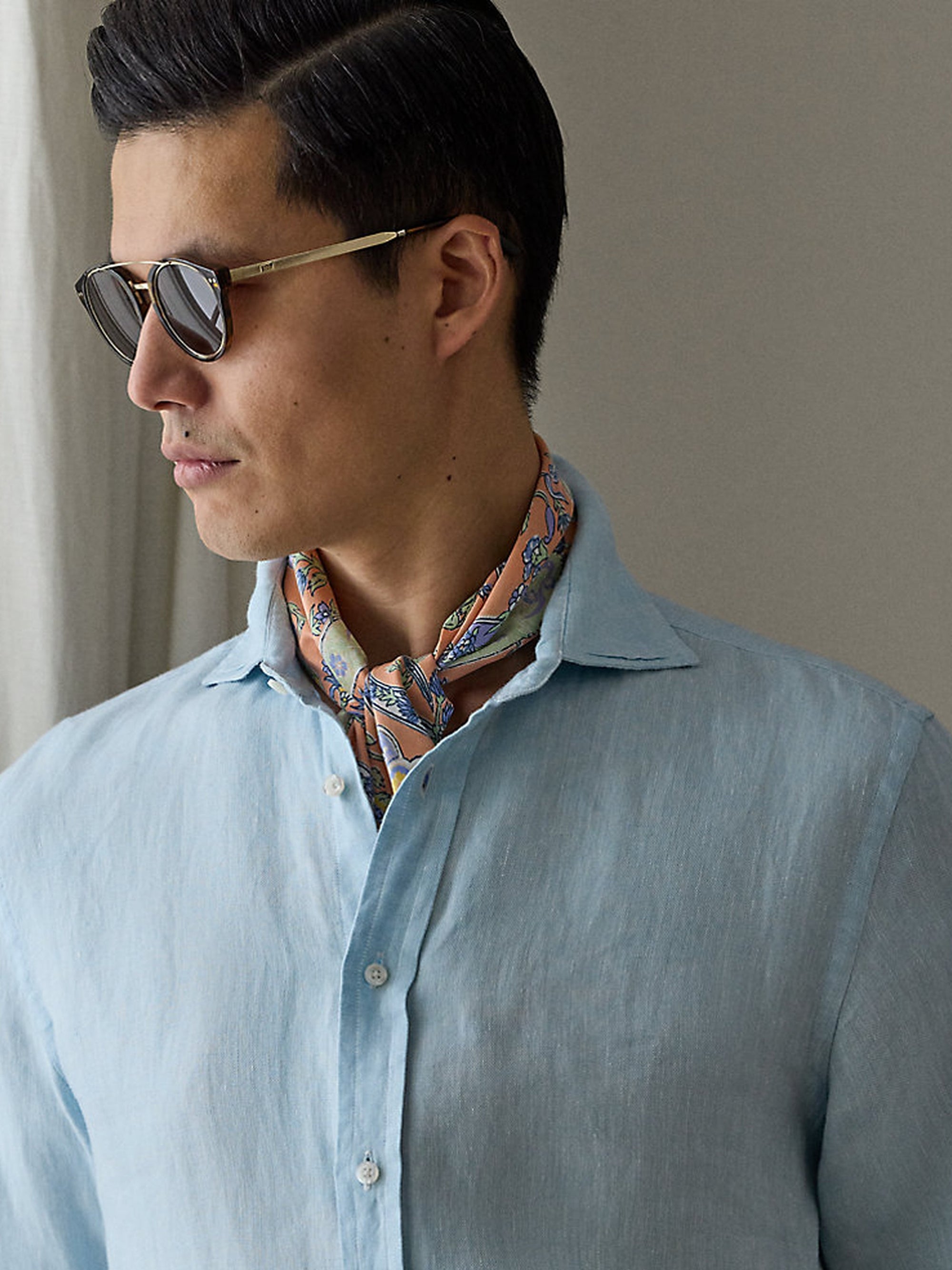 Linen shirt - Soft Blue